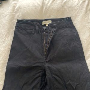 Madewell wide leg black pants size 26